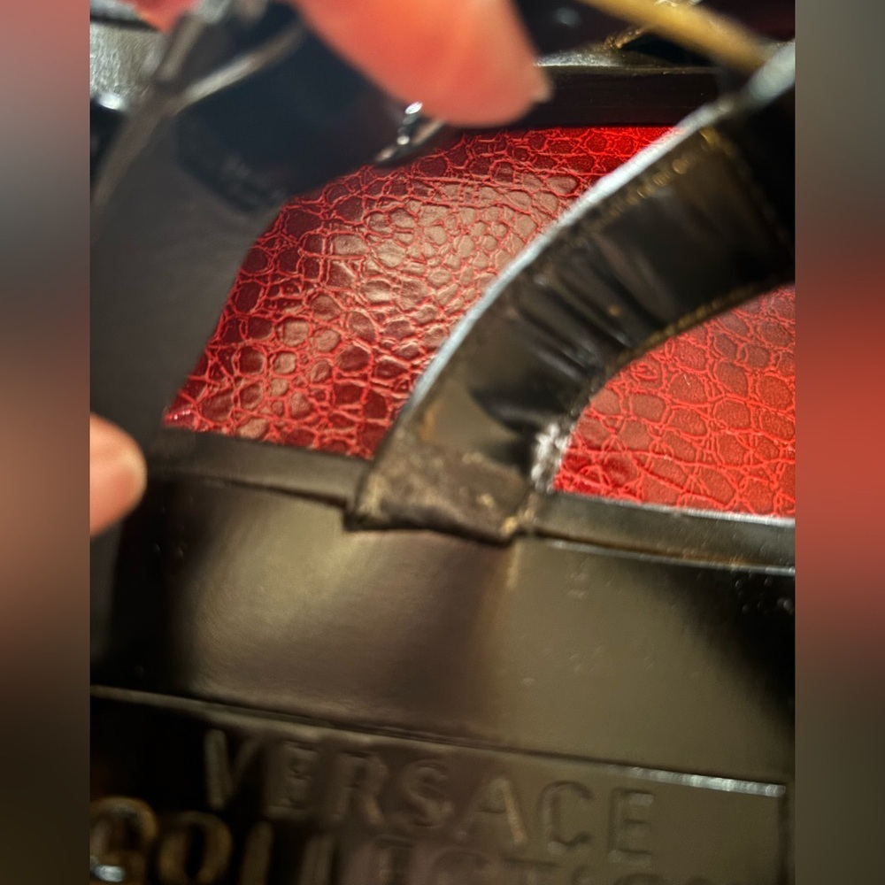 Versace Collection Strappy Leather Sandals - Picture 5 of 10